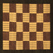 Square Checkered Brown Modern Rug, abs1576brn