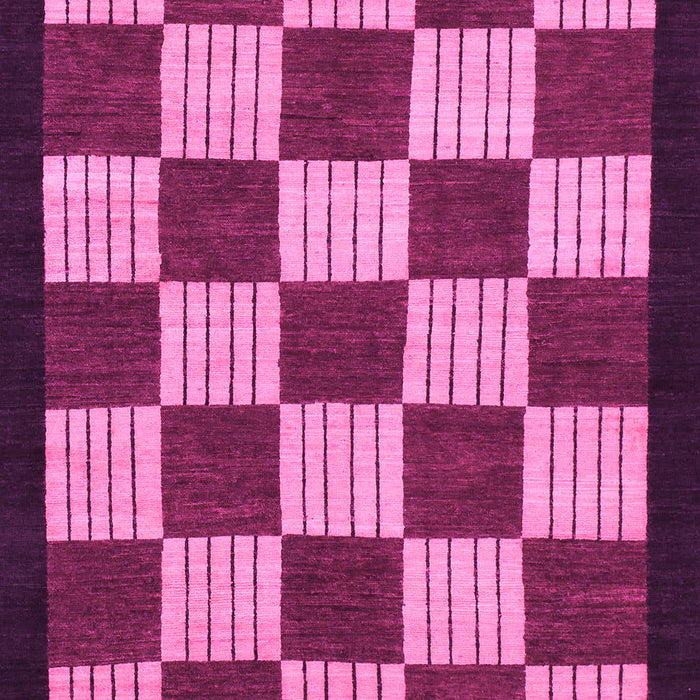 Checkered Pink Modern Rug, abs1576pnk