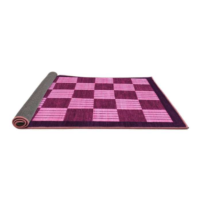Sideview of Checkered Pink Modern Rug, abs1576pnk