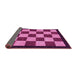 Sideview of Checkered Pink Modern Rug, abs1576pnk