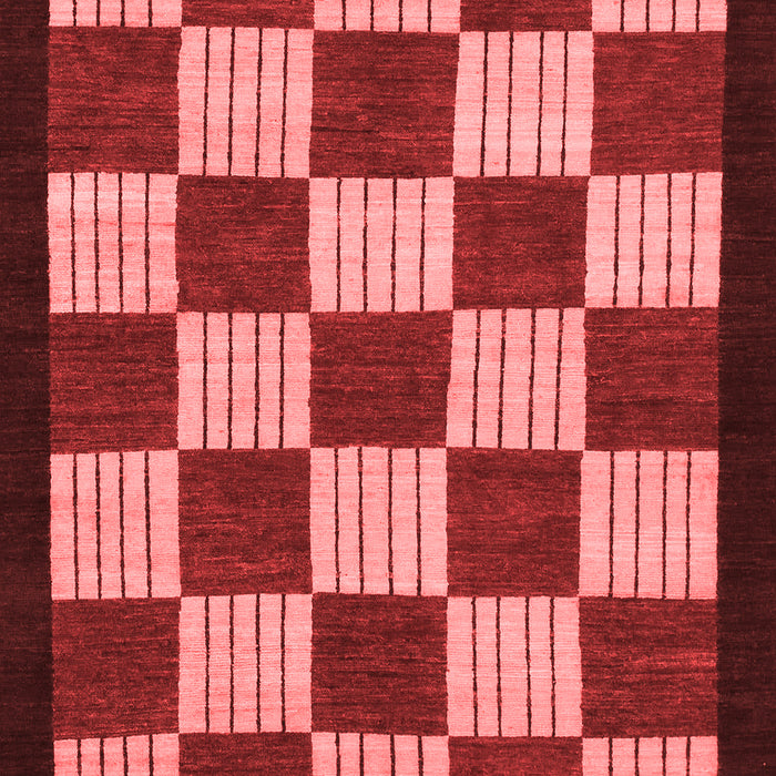 Checkered Red Modern Area Rugs