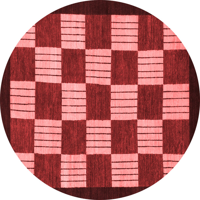 Checkered Red Modern Rug, abs1576red