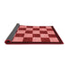 Checkered Red Modern Area Rugs