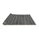 Sideview of Checkered Gray Modern Rug, abs1577gry