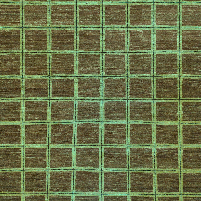 Checkered Turquoise Modern Rug, abs1577turq