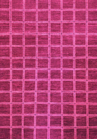 Checkered Pink Modern Rug, abs1577pnk