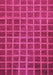 Machine Washable Checkered Pink Modern Rug, wshabs1577pnk