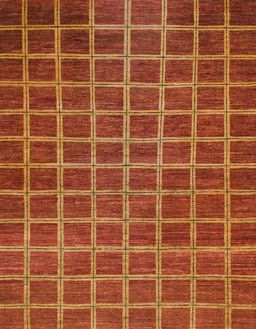 Abstract Red Checkered Rug, abs1577