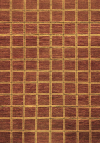 Checkered Brown Modern Rug, abs1577brn