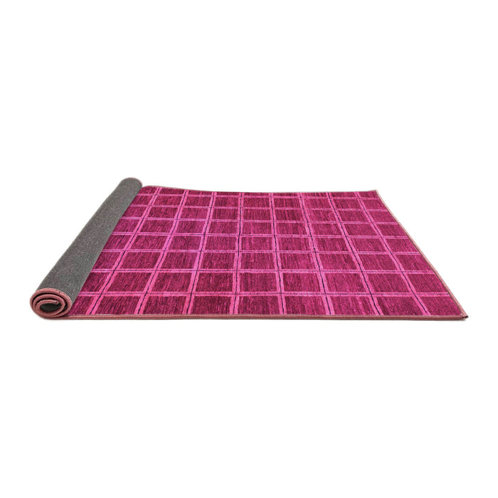 Sideview of Checkered Pink Modern Rug, abs1577pnk
