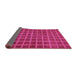 Sideview of Checkered Pink Modern Rug, abs1577pnk