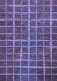 Checkered Blue Modern Rug, abs1577blu