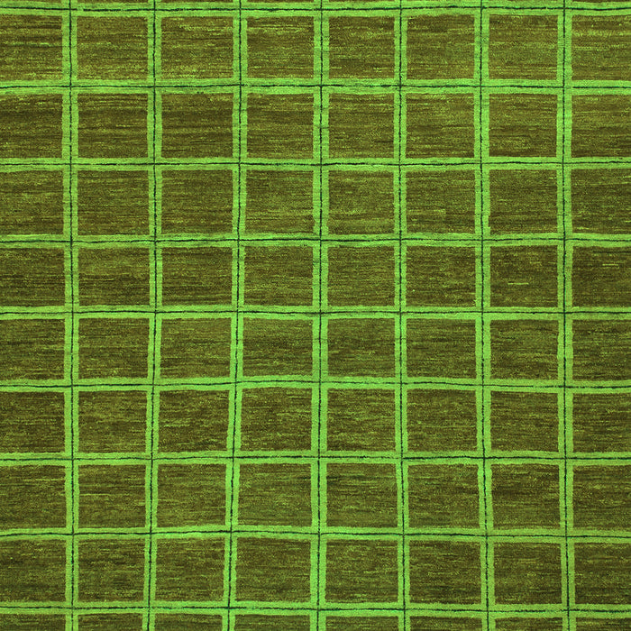 Checkered Green Modern Rug, abs1577grn