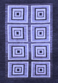 Abstract Blue Modern Rug, abs1578blu