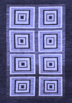 Abstract Blue Modern Rug, abs1578blu