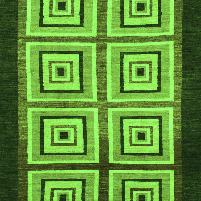 Abstract Green Modern Rug, abs1578grn