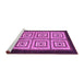 Sideview of Machine Washable Abstract Purple Modern Area Rugs, wshabs1578pur