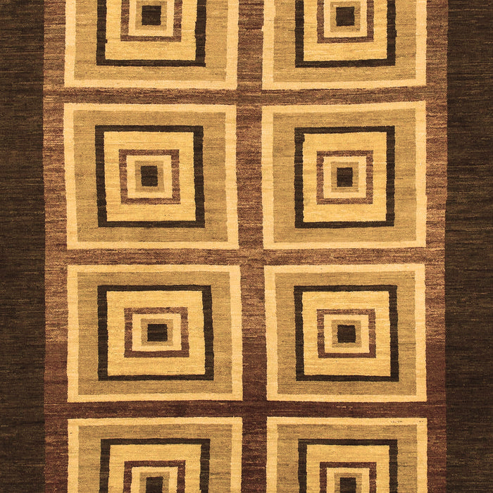 Abstract Brown Modern Rug, abs1578brn