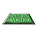 Sideview of Machine Washable Abstract Emerald Green Modern Area Rugs, wshabs1578emgrn