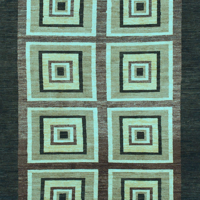 Abstract Light Blue Modern Rug, abs1578lblu