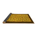 Sideview of Abstract Yellow Modern Rug, abs1578yw