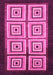 Machine Washable Abstract Pink Modern Rug, wshabs1578pnk