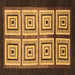 Square Abstract Brown Modern Rug, abs1578brn