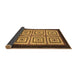 Sideview of Abstract Brown Modern Rug, abs1578brn