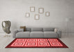 Modern Red Washable Rugs