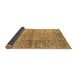 Sideview of Abstract Brown Modern Rug, abs1579brn