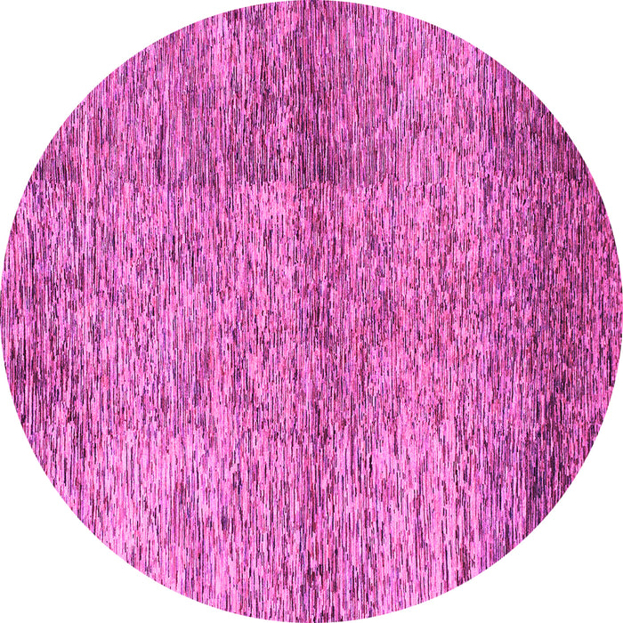 Round Abstract Pink Modern Rug, abs1579pnk