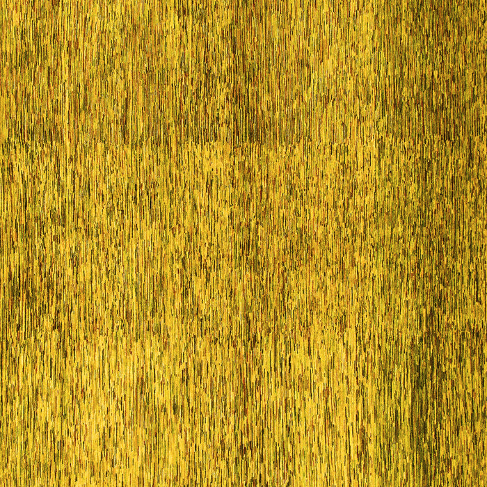 Square Abstract Yellow Modern Rug, abs1579yw