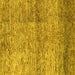 Square Abstract Yellow Modern Rug, abs1579yw