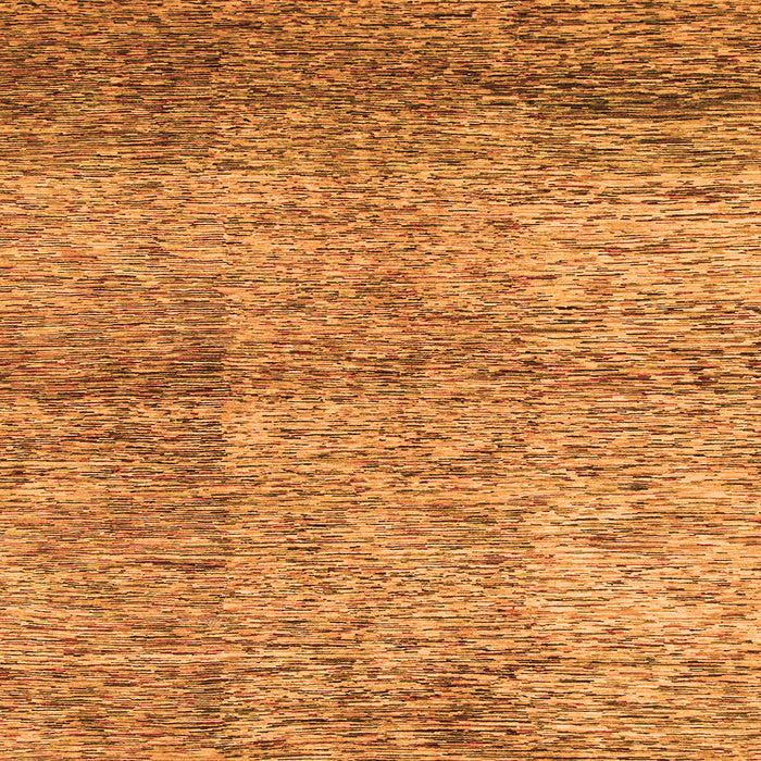 Square Machine Washable Abstract Orange Modern Area Rugs, wshabs1579org