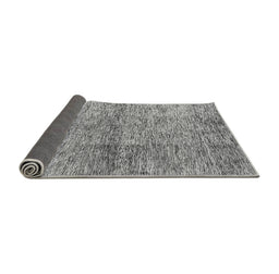 Sideview of Abstract Gray Modern Rug, abs1579gry