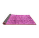 Sideview of Abstract Pink Modern Rug, abs1579pnk