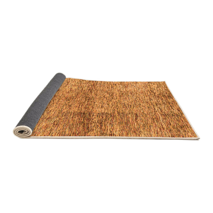 Sideview of Abstract Orange Modern Rug, abs1579org