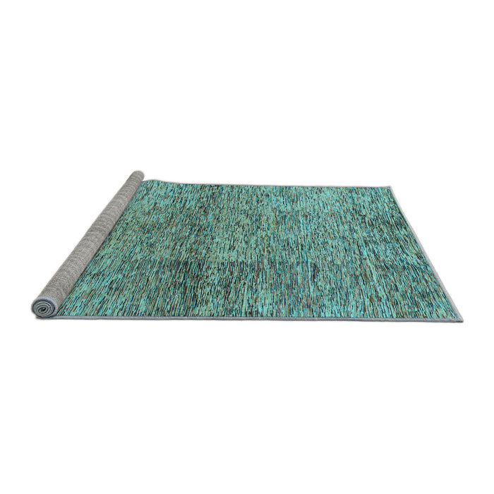 Sideview of Machine Washable Abstract Light Blue Modern Rug, wshabs1579lblu