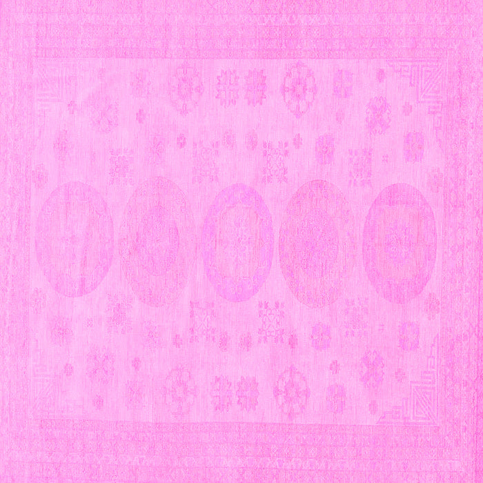Square Machine Washable Abstract Pink Modern Rug, wshabs157pnk