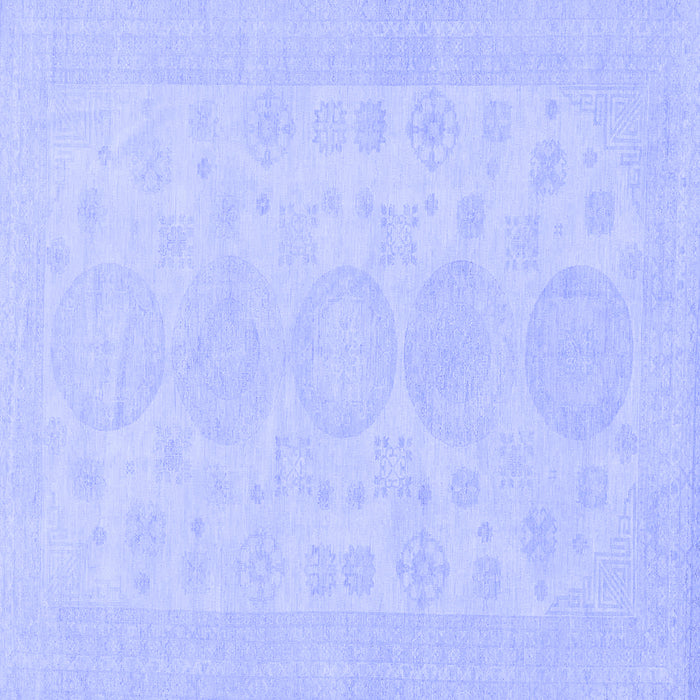 Square Machine Washable Abstract Blue Modern Rug, wshabs157blu