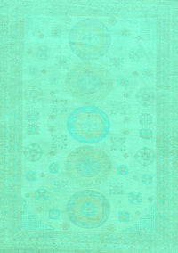 Abstract Turquoise Modern Rug, abs157turq