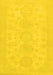 Machine Washable Abstract Yellow Modern Rug, wshabs157yw