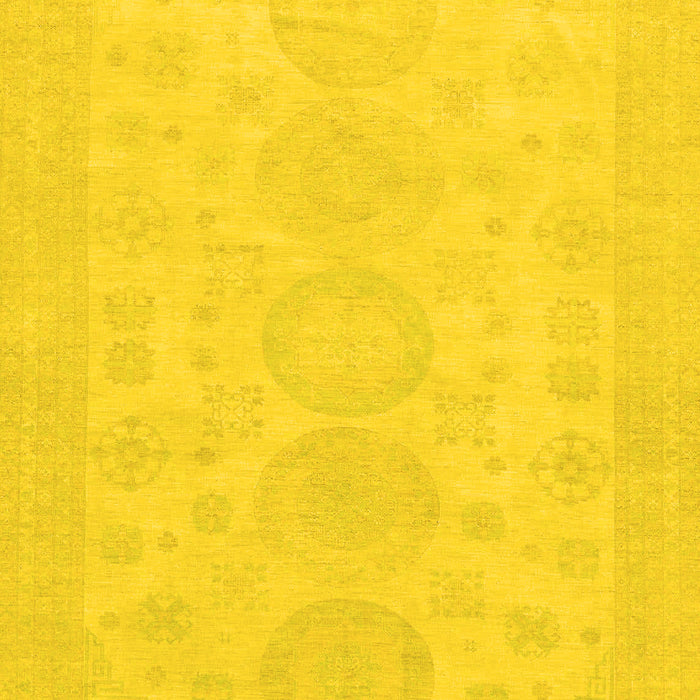 Machine Washable Abstract Yellow Modern Rug, wshabs157yw
