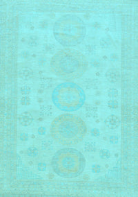 Abstract Light Blue Modern Rug, abs157lblu