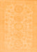 Machine Washable Abstract Orange Modern Area Rugs, wshabs157org