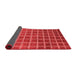 Checkered Red Modern Area Rugs