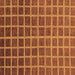 Square Checkered Brown Modern Rug, abs1580brn