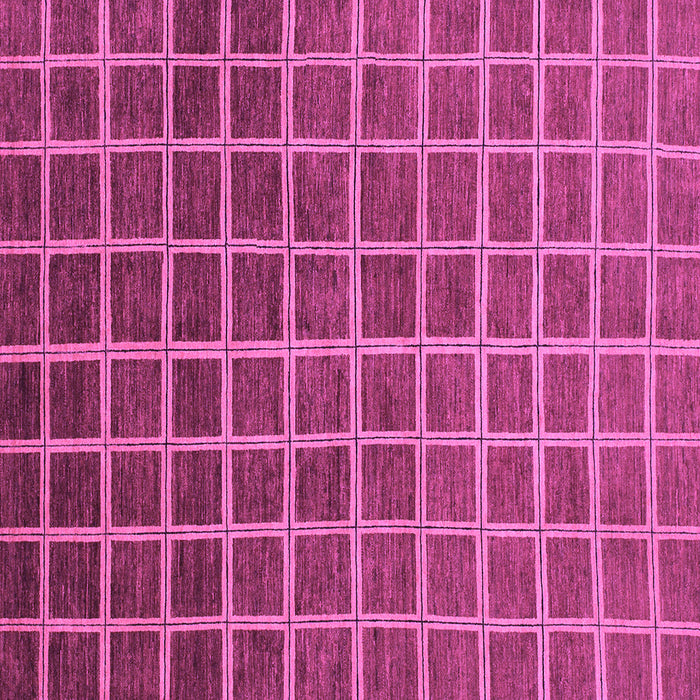 Square Machine Washable Checkered Purple Modern Area Rugs, wshabs1580pur
