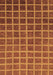 Machine Washable Checkered Brown Modern Rug, wshabs1580brn