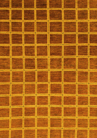 Checkered Yellow Modern Rug, abs1580yw